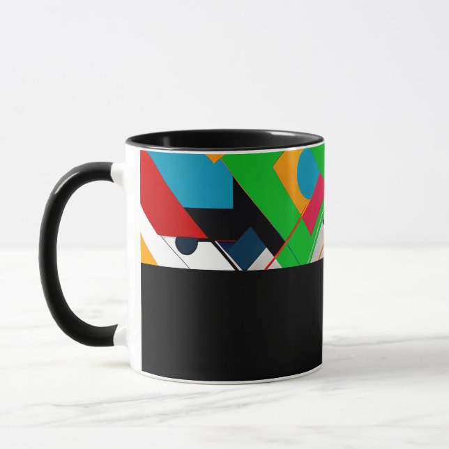 Taza D08 - Tasse mit diagonalen Farbflächen (Izquierda)