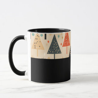 Taza D11 - Tasse mit abstrakten Bäumen