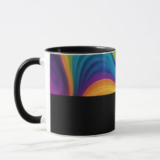 Taza D12 - Tasse mit dunklen Wellen