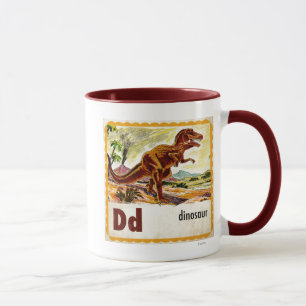 Taza D está para el dinosaurio