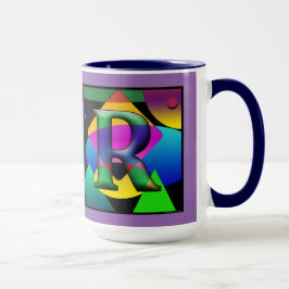 Taza D & R Monograma café magra