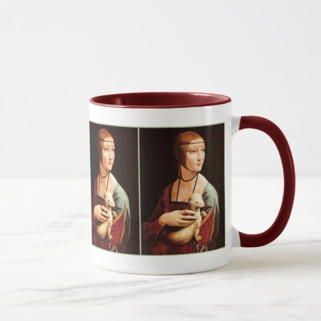 Taza Da Vinci: Dama con el Ermio (Derecha)