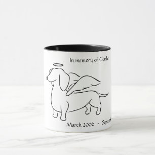 Taza Dachshund Angel Remembrance Mug
