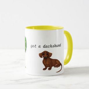 Taza Dachshund Cuando la Vida te Da Limones