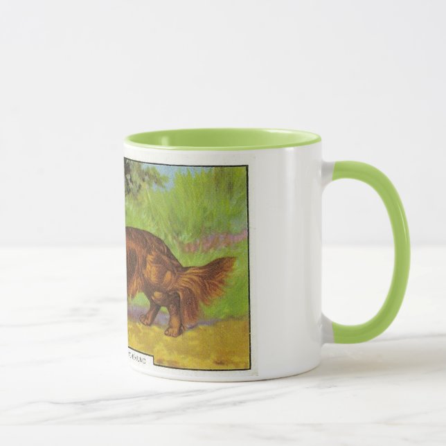 Taza Dachshund de pelo largo (Derecha)