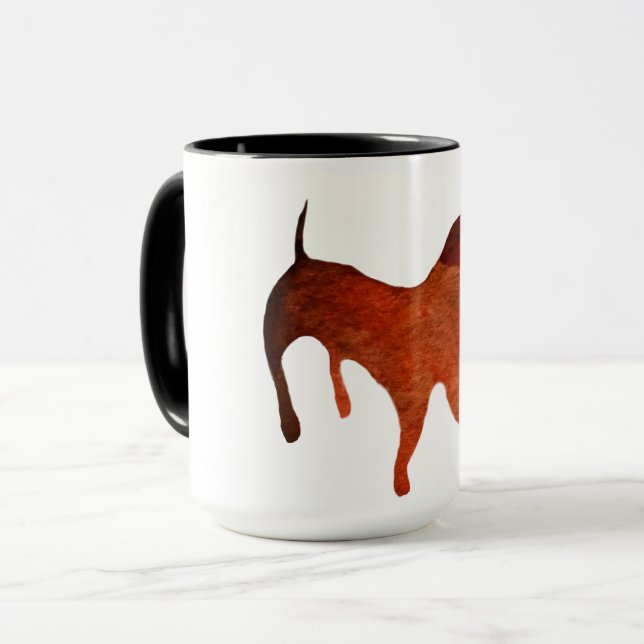 Taza Dachshund Dog Ringer Combo Mug (Anverso izquierdo)