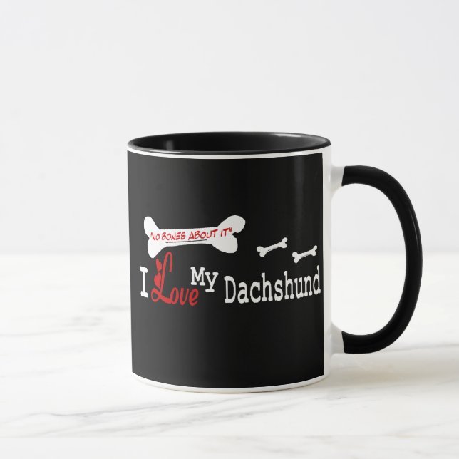 Taza Dachshund (I Love) Mug (Derecha)
