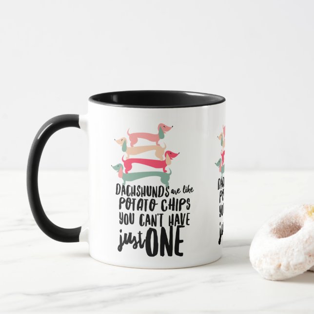 Taza Dachshund Love Mug (Con donut)