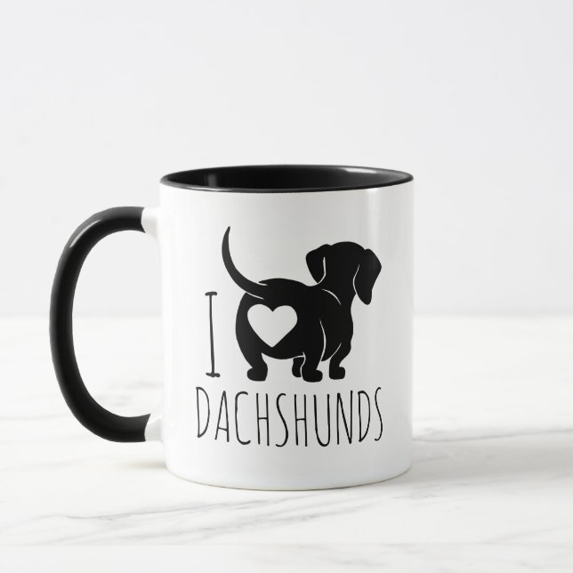 Taza Dachshund Love Mug (Izquierda)