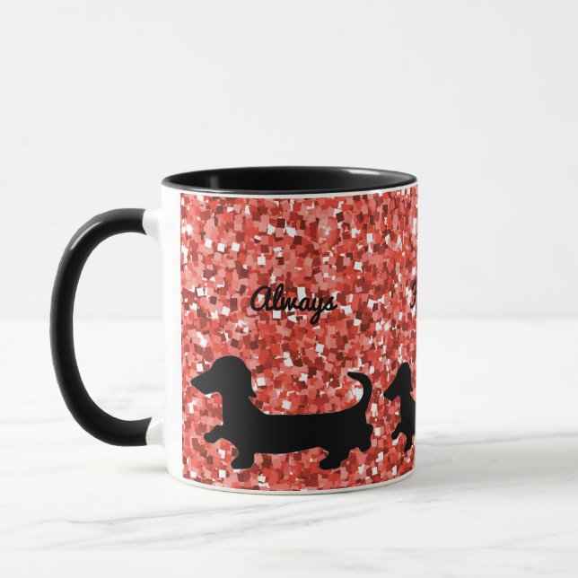 Taza Dachshund Mug Sigue Tu Regalo De Amante De Doxie (Izquierda)