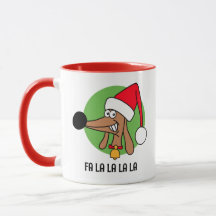 Dachshund Navideño Alegre