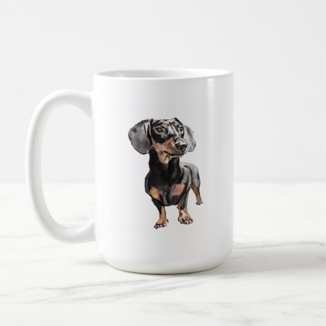 Taza Dachshund – Taza de café para perro salchicha (Izquierda)