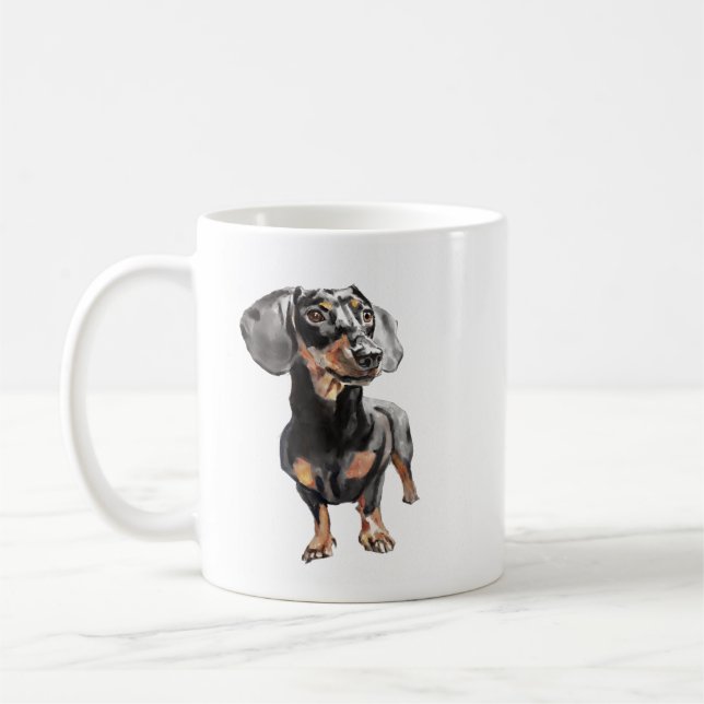 Taza Dachshund – Taza de café para perro salchicha (Izquierda)