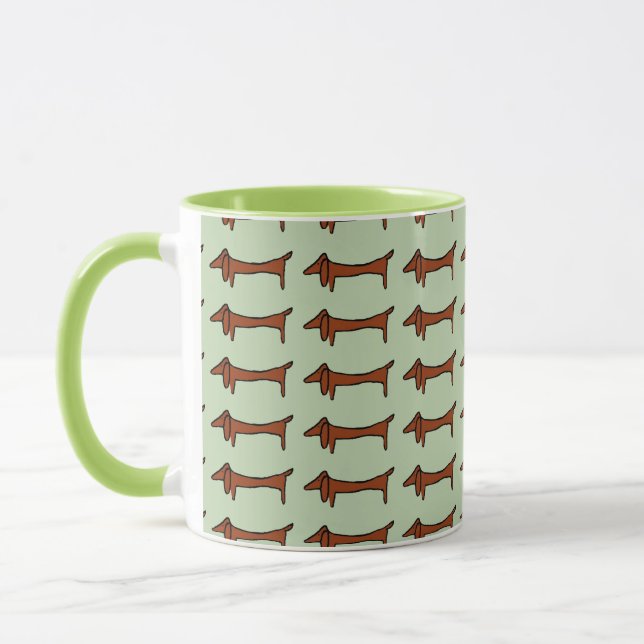 Taza Dachshunds en línea (Izquierda)