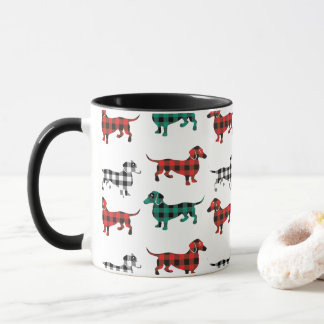 Taza Dachshunds, Navidades de Red Flannel