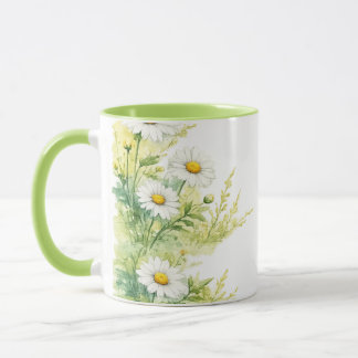 Taza Daclias acuarela