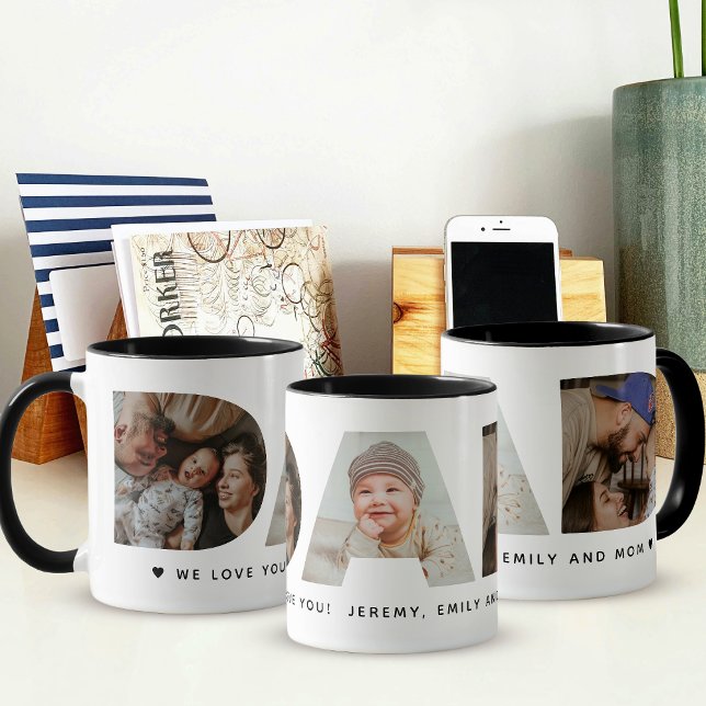 Taza Dad Photo Father's day Collage Mug (Subido por el creador)