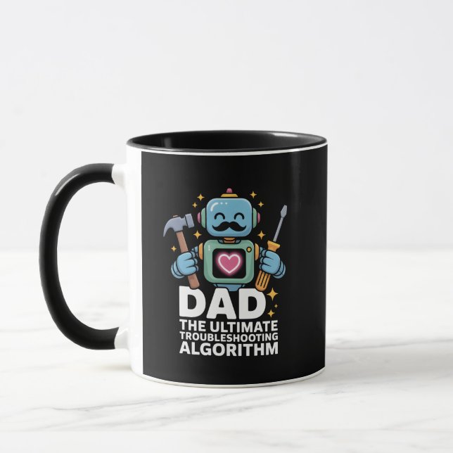 Taza Dad Ultimate Troubleshooting Algorithm Robot (Izquierda)