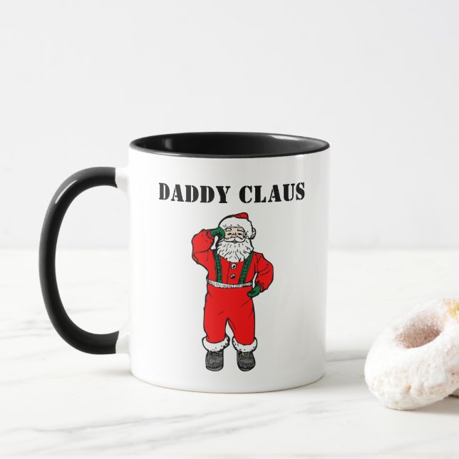 TAZA DADDY CLAUS HOLIDAY MUG (Con donut)