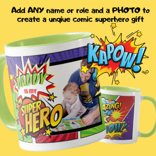 Taza DADDY Es Mi CÓMICA FOTOGRÁFICA Personalizado SUPER
