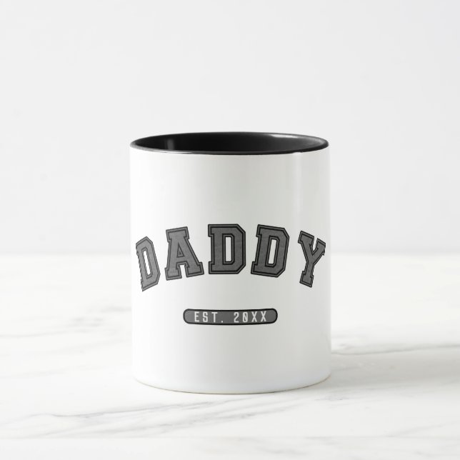 Taza Daddy Grey Leather Est. Gráfico Establecido (Centro)