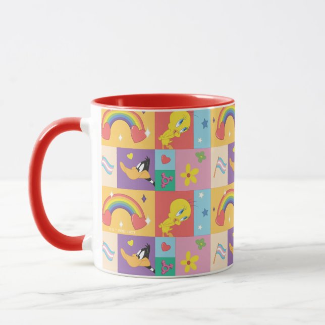 Taza DAFFY DUCK™ & TWEETY™ - Pride Pattern (Izquierda)