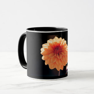 Taza Dahlia Naranja - Fotografía Floral de Arte Fino