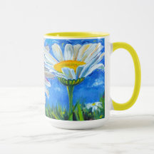 Daisies de viento Cheery Mug