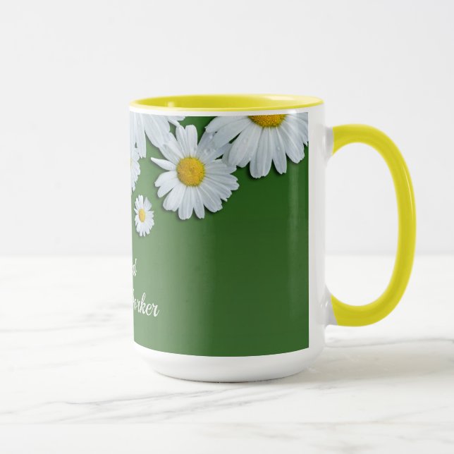 Taza Daisies Design, trabajador social jubilado (Derecha)