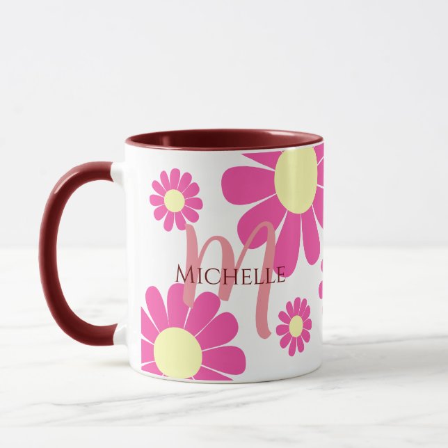Taza Daisy Cherry Monogram Mug (Izquierda)