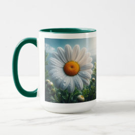 Taza Daisy Floral White