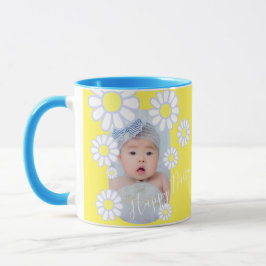 Taza Daisy Simple Yellow Photo Baby