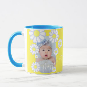 Taza Daisy Simple Yellow Photo Baby