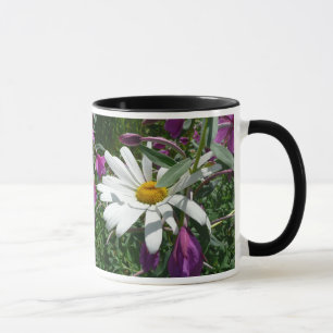 Taza Daisy y Fireweed Wildflower