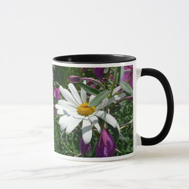 Taza Daisy y Fireweed Wildflower (Derecha)