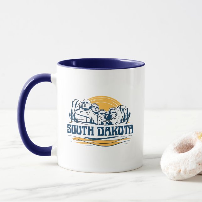 Taza Dakota del Sur Estados Unidos de América (Con donut)