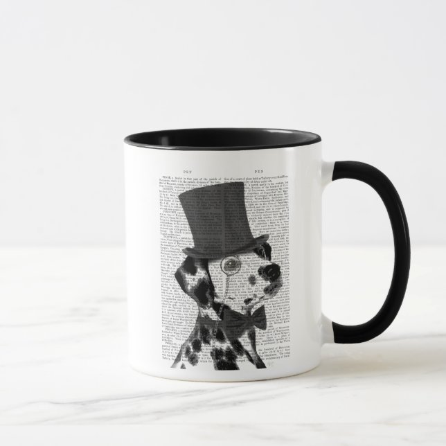 Taza Dálmata, Gorra y hedor formal (Derecha)