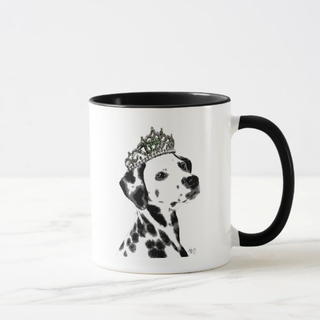 Taza Dalmatian con Tiara 2 (Derecha)