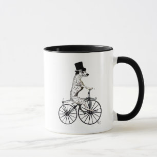 Taza Dalmatian en bicicleta 2