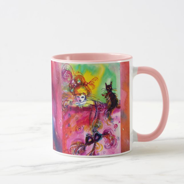 Taza DAMA CON GATO NEGRO / Mascarada veneciana (Derecha)