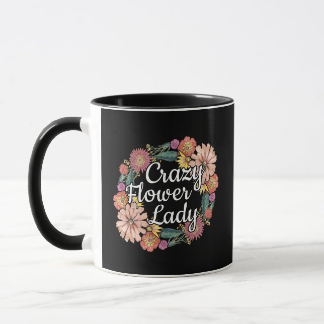 Taza Dama de flor loca - Zinnia Gardener (Izquierda)