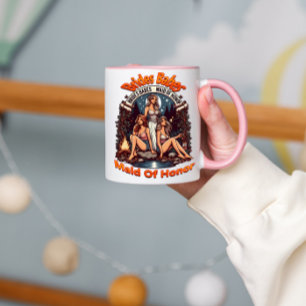 Taza Dama de Honor Orgullo Una Fiesta Bridal de Celebra