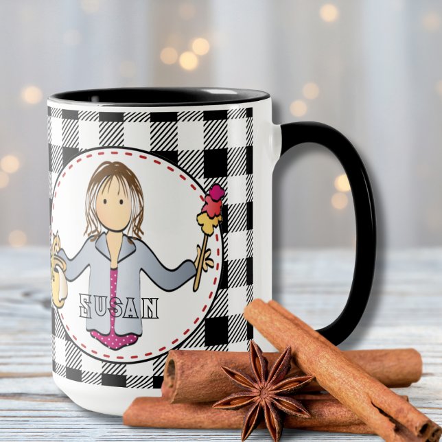 Taza Dama de limpieza Personalizado regalo personalizad (Subido por el creador)