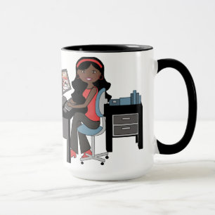 Taza Dama de trabajo Mug