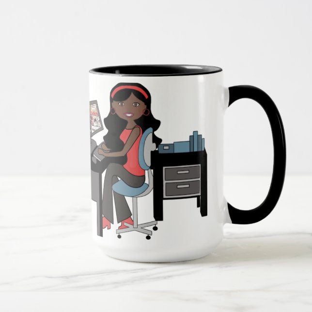 Taza Dama de trabajo Mug (Derecha)