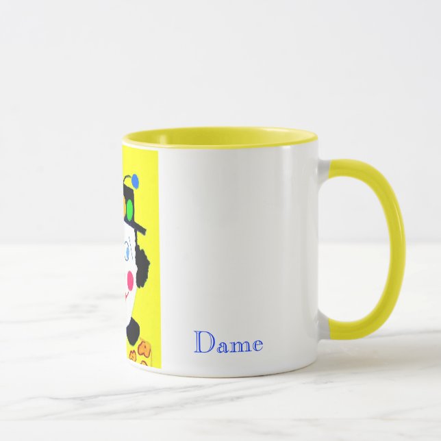 Taza Dama Mug de la pantomima (Derecha)