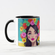 Damas de café en flor