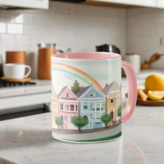 Taza Damas Pintadas de San Francisco Pastel