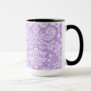 Taza Damasco de la lavanda; Mirada de la pizarra del