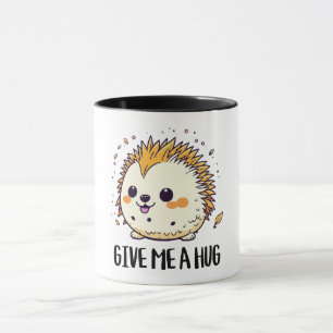 Taza Dame un diseño de hedgehog lindo
